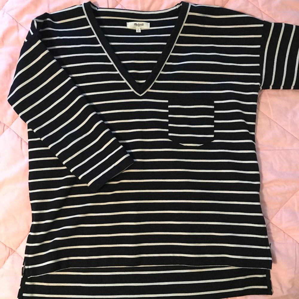 Madewell boxy striped top
